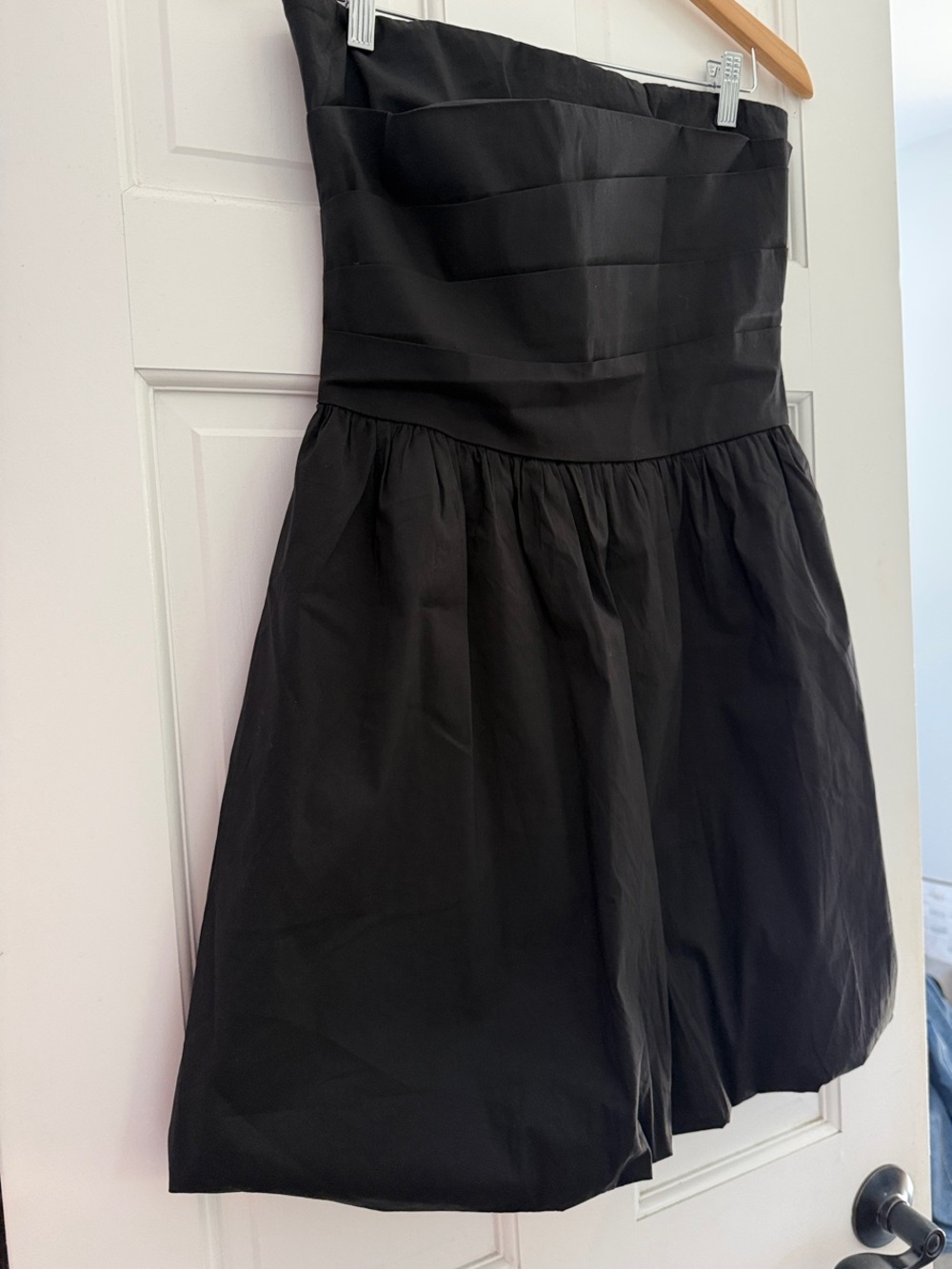 GLAM Black Strapless A-Line Party Dress